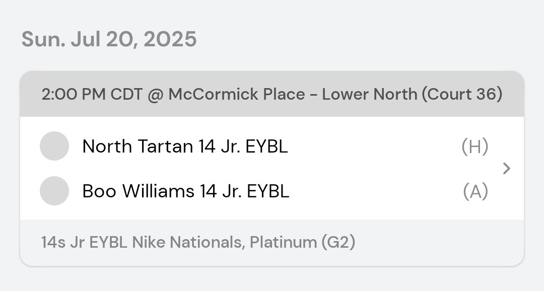 Boo Williams 2029 JR EYBL ๐๐ (@bwsl2029eybl) on Twitter photo <a href="/NikeGirlsEYBL/">Nike Girls EYBL</a> Nationals. Come check us out today at 2pm CRT 36๐ฅ <a href="/BWSL2029EYBL/">Boo Williams 2029 JR EYBL ๐๐</a>
<a href="/coachbgorman/">Coach Gorman</a> <a href="/KPannell71/">โKPโ</a>
<a href="/BWSLGirlsAAU/">Boo Williams GBB</a>
#2025EYBL #2025JREYBL <a href="/NikeGirlsEYBL/">Nike Girls EYBL</a> Nationals. Come check us out today at 2pm CRT 36๐ฅ <a href="/BWSL2029EYBL/">Boo Williams 2029 JR EYBL ๐๐</a>
<a href="/coachbgorman/">Coach Gorman</a> <a href="/KPannell71/">โKPโ</a>
<a href="/BWSLGirlsAAU/">Boo Williams GBB</a>
#2025EYBL #2025JREYBL