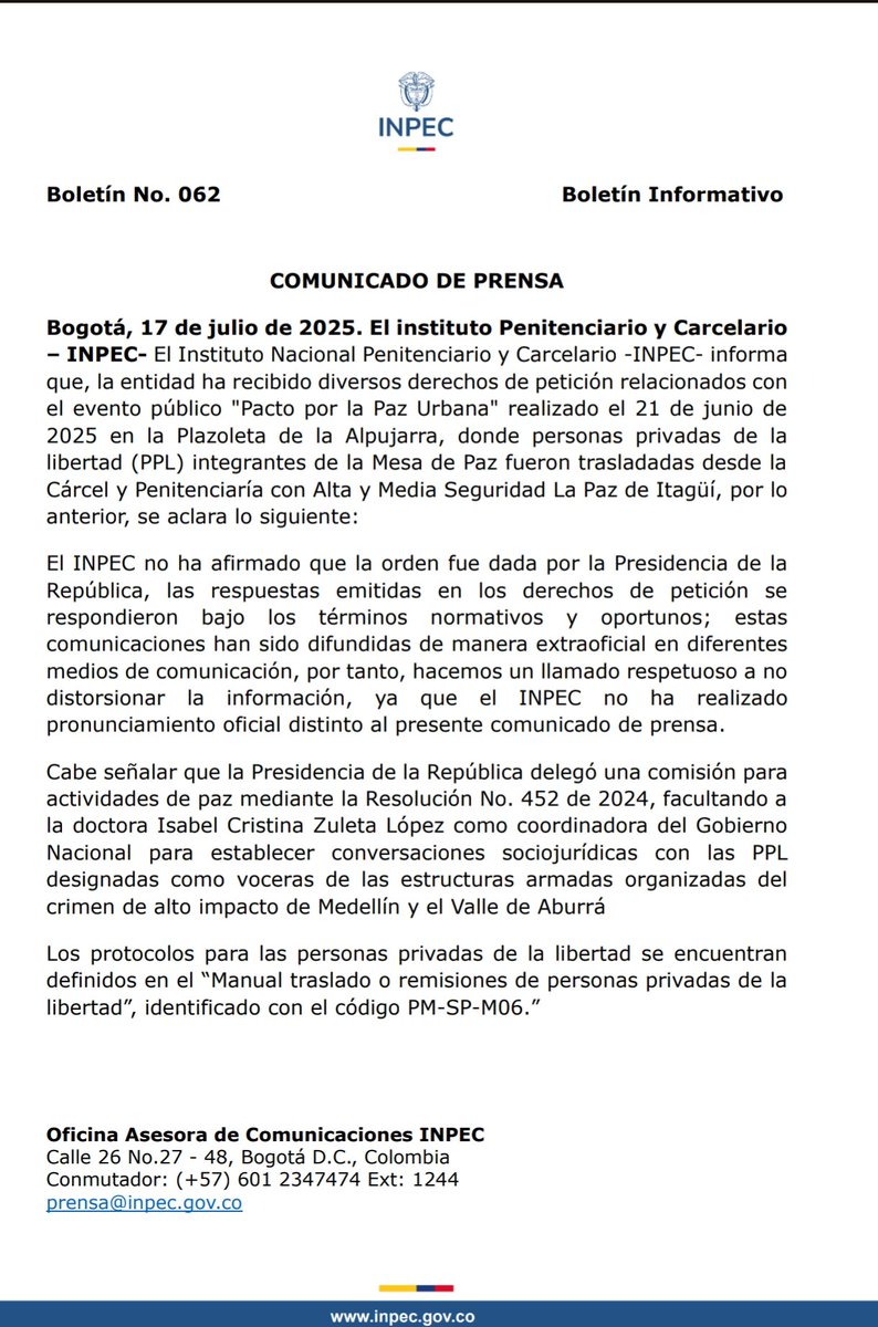 PazUrbanaCo's tweet image. Desde la Delegación de Paz Urbana del Gobierno Nacional hacemos un llamado a los medios para que establezcan una comunicación para la Paz. solicitamos no distorsionar la información ni generar noticias falsas, pueden afectar y romper los procesos y con ello la esperanza de paz.