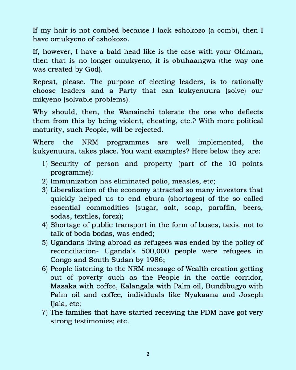 KagutaMuseveni's tweet image. The NRM members, especially the Bazzukulu.
Greetings and Congratulations on the NRM Primaries that were carried out on the 17th of July, 2025.
On that day, one of our sources has now told me that 9.22million members of our Party participated in the Primaries supporting the…