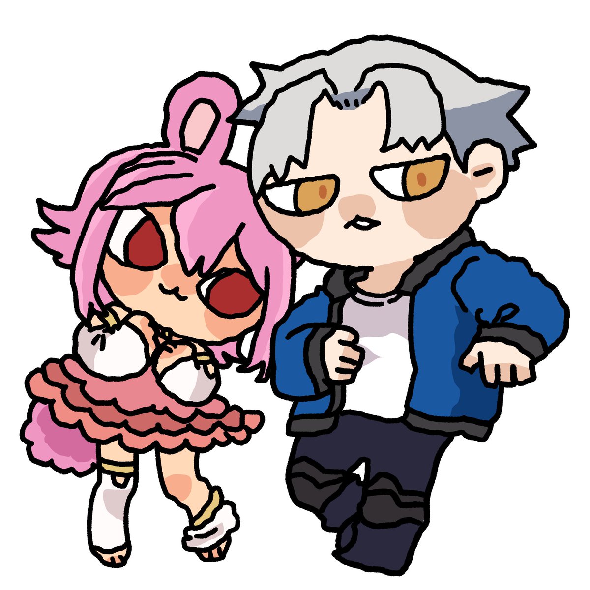 Thank you <a href="/kazumimi56/">たろべぇちゃん</a> for the commission! I was supposed to look "uncomfortable" but I look so cool and confident instead :)

#DrawingJurj