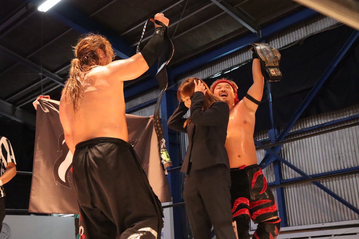 Naka_Shuma's tweet image. インターコンチネンタルタッグ防衛。
1年4ヶ月。もう永久王者でええよな。
挑戦したいって人間もおらんしな。
#2AW #pwzero1
