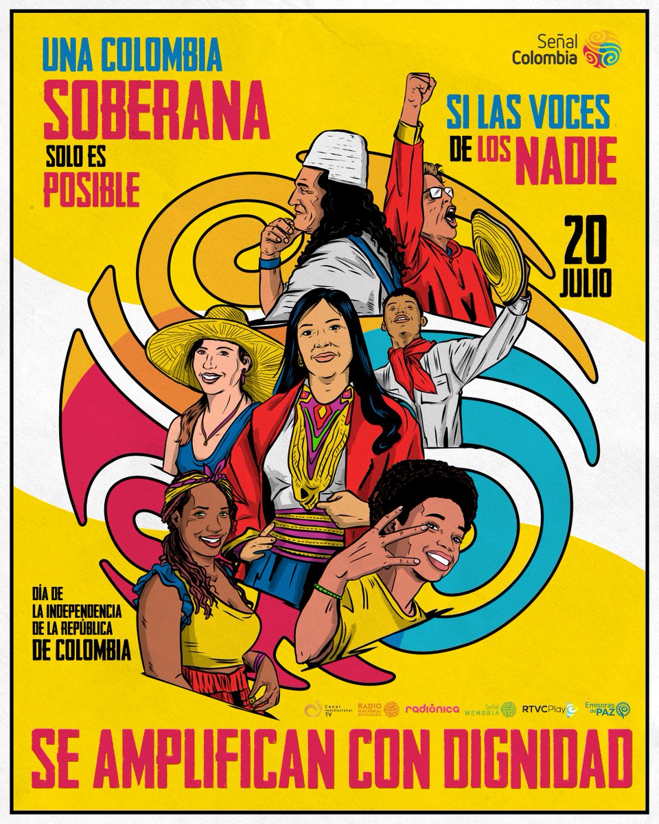 🇨🇴#20deJulioXRTVC | Una Colombia soberana sólo es posible si las voces de los nadie se amplifican con dignidad; este 20 de julio, RTVC Noticias transmite el Día de la Independencia, una conmemoración donde la historia la contamos todos.

🔴 Sigue la cobertura: 🔗