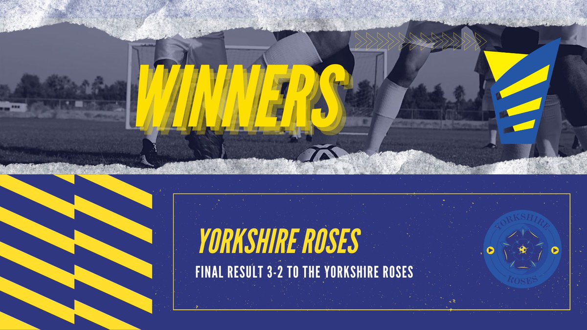 The final whistle has blown!

Both teams fought valiantly, but in the end your winners are…