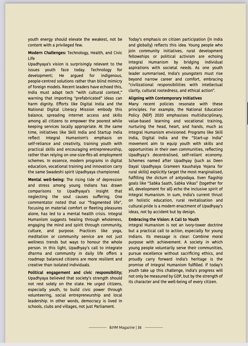 Akshit Dahiya (@akshitdahiyabjp) on Twitter photo Carrying the civilisational torch : Youth , Dharma and Ekatma Manav Darshan
My article in BJYM Magazine
Link for the magazine :- bit.ly/46AgWGv
<a href="/DrSatishPoonia/">Satish Poonia</a> <a href="/NayabSainiBJP/">Nayab Saini</a>
<a href="/PhanindranathS3/">Phanindranath Sharma</a> <a href="/MohanLal_Badoli/">Pandit Mohan Lal Badoli</a>
<a href="/Tejasvi_Surya/">Tejasvi Surya</a> Carrying the civilisational torch : Youth , Dharma and Ekatma Manav Darshan
My article in BJYM Magazine
Link for the magazine :- bit.ly/46AgWGv
<a href="/DrSatishPoonia/">Satish Poonia</a> <a href="/NayabSainiBJP/">Nayab Saini</a>
<a href="/PhanindranathS3/">Phanindranath Sharma</a> <a href="/MohanLal_Badoli/">Pandit Mohan Lal Badoli</a>
<a href="/Tejasvi_Surya/">Tejasvi Surya</a>
