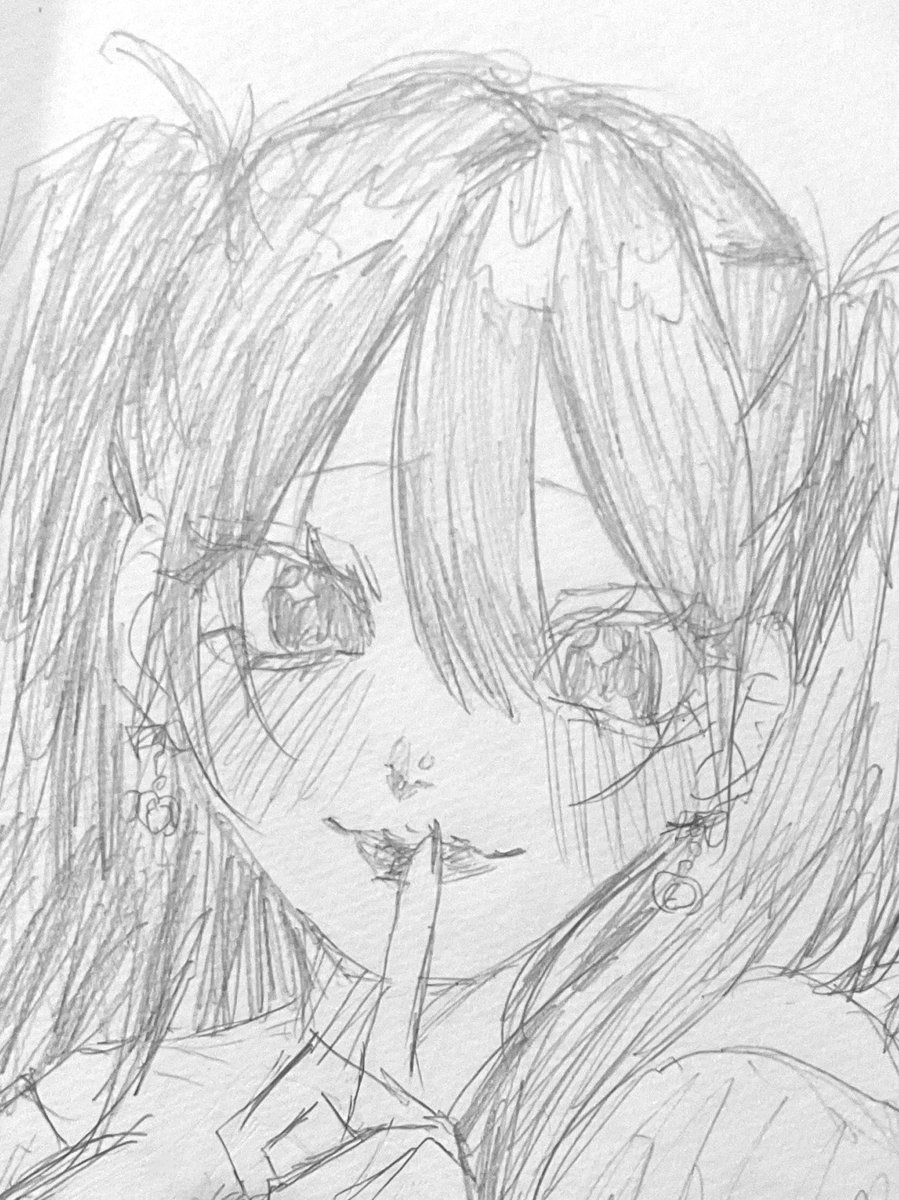 Z*r様 オリジナル手描きアナログイラスト 19 新衣装セらくがき ⁡⁡ ⁡ #illustration #illust #drawing