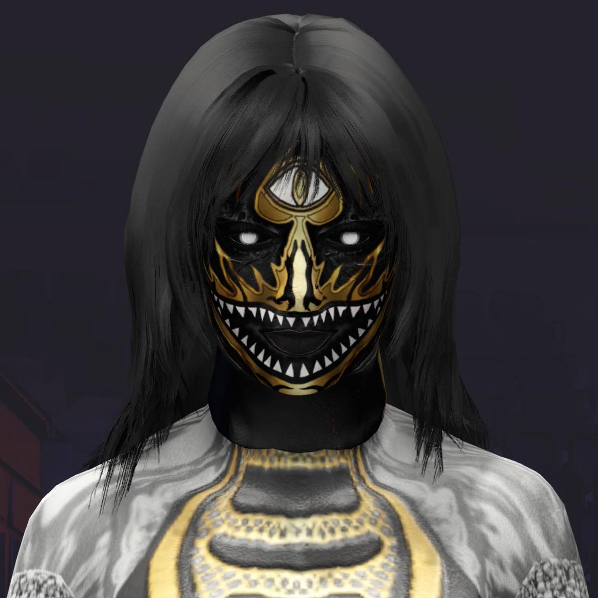 Gear from <a href="/XWS_Official/">Xtreme Wrestling Society</a>.

...Notice the eye on the face paint?