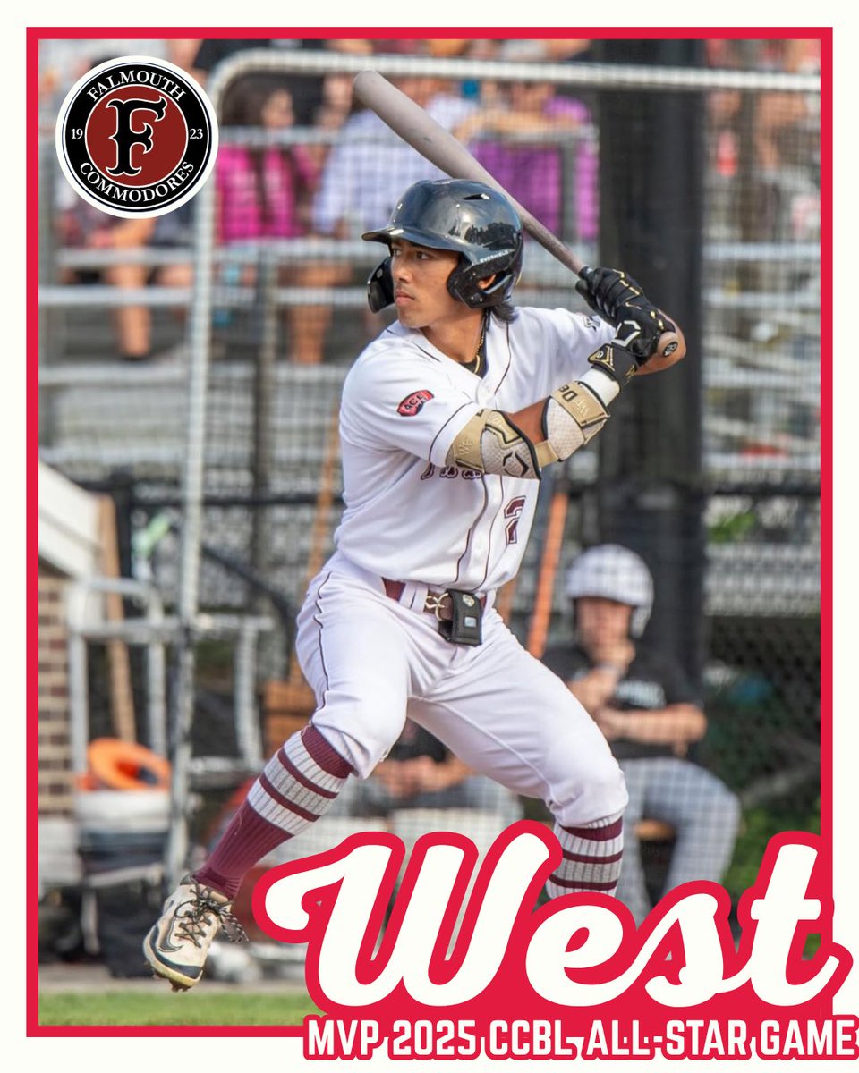 codball's tweet image. Antonio Morales (@TerpsBaseball) wins MVP of the West for the 2025 All-Star Game!
He went 2-2 with a double while picking up an RBI and a stolen base @FalCommodores