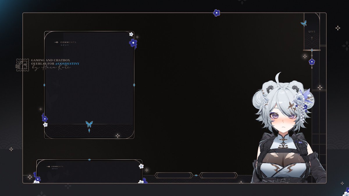 harukoti's tweet image. ※ Gaming and Chatbox Overlay 🌻
For @CosDestiny / #VGenComm 
Thank you for the opportunity!