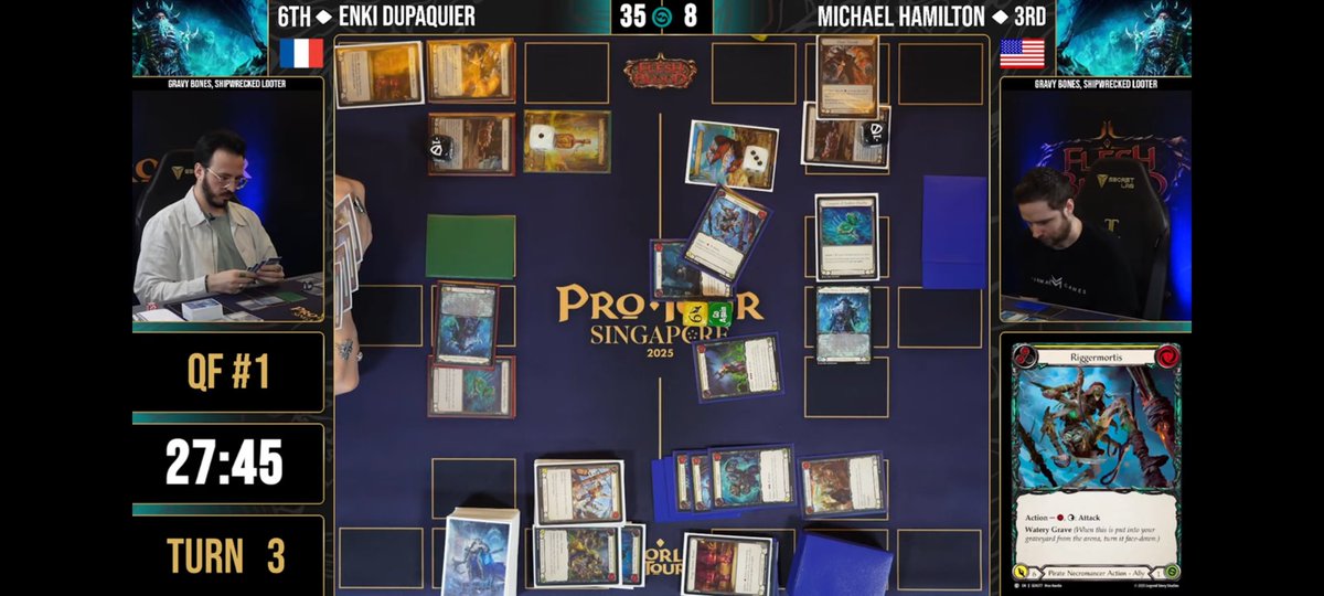 tcgted's tweet image. If you haven't watched the PT Singapore Semifinals #1 match with Michael Hamilton and Enki Dupaquier...
Stop! 😁 And go watch! It is an all timer!
#fabtcg