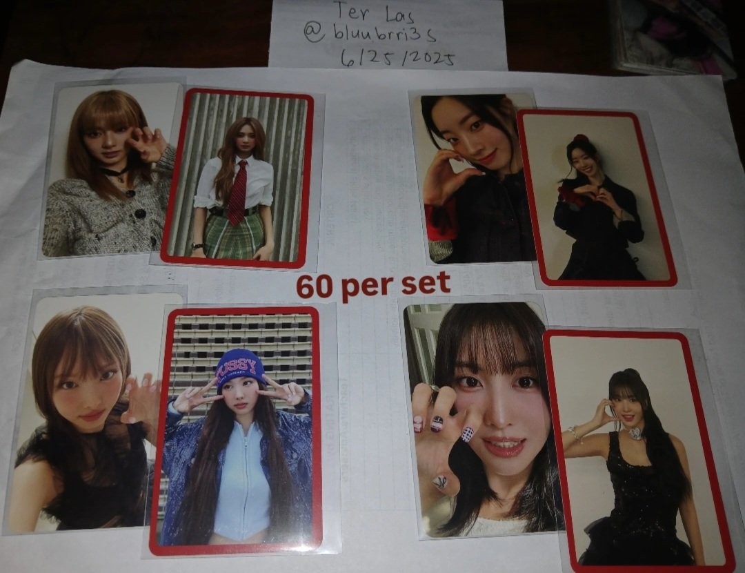 get niyo na pls 🥺🥺🫶

wts lfb kpop girl group gg photocards pcs ph

mop: gcash
mod: j&amp;t
loc: albay

🔖 le sserafim yunjin hot weverse eunchae crazy sakura unforgiven easy red velvet wendy chill kill aespa ningning whiplash twice strategy tzuyu dahyun nayeon momo pc pobs