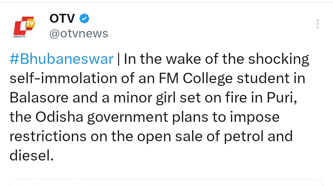 Banamali8249's tweet photo. ଯଦି Petrol ରେ Crime କଲେ - Open Petrol Ban

ତାହେଲେ - ଚାକୁ ରେ ଯୋଉ କ୍ରାଇମ ହଉଛି ତାକୁ ବି Ban କର, ceiling fan ବି ବନ୍ କର!

Common sense is not common🤓 https://t.co/6ZIm90964E