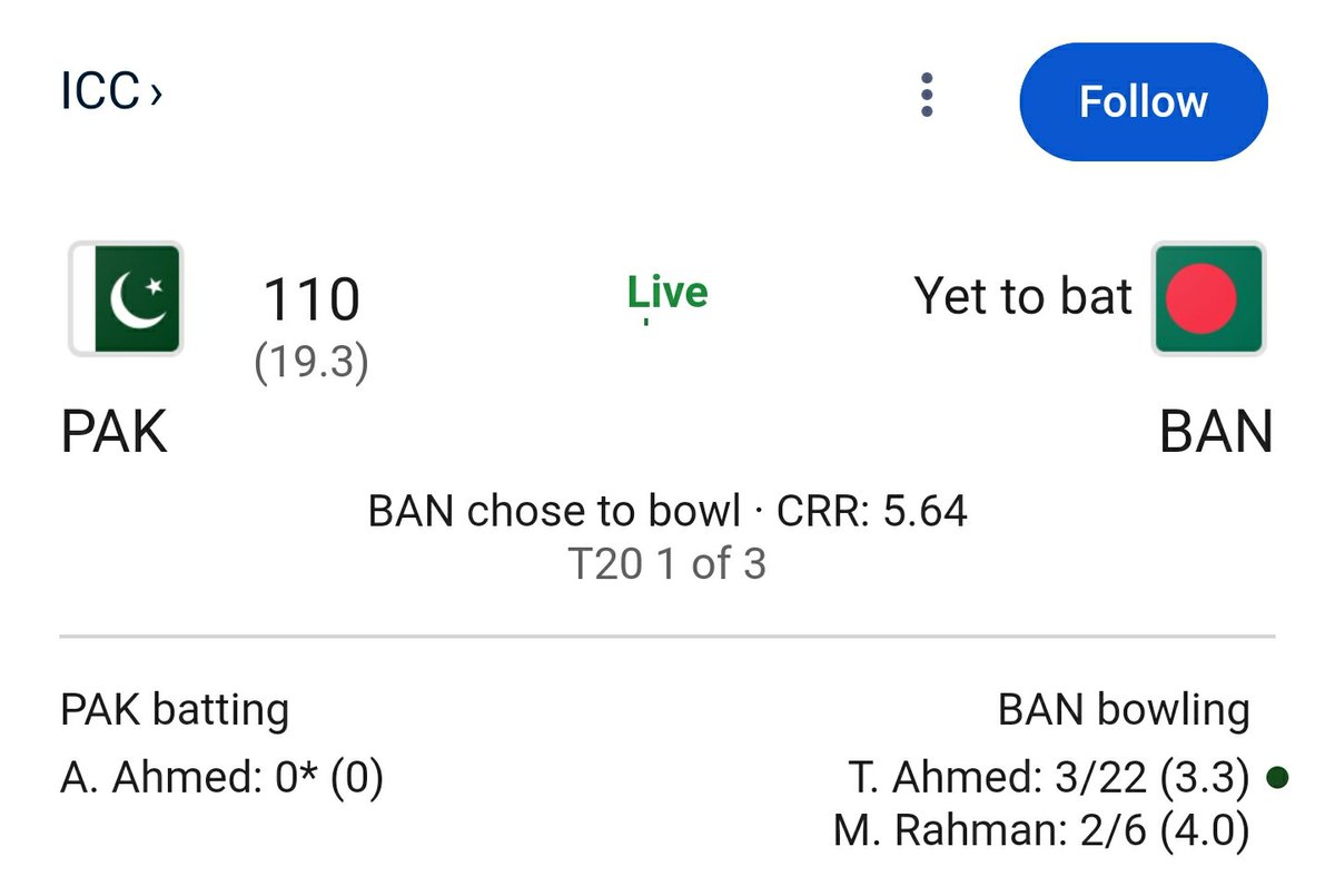 What a modern day cricket 🏏 guys!! 👏 🤙😭😭

#BabarAzam𓃵 #PakistanCricket #PAKvsBAN