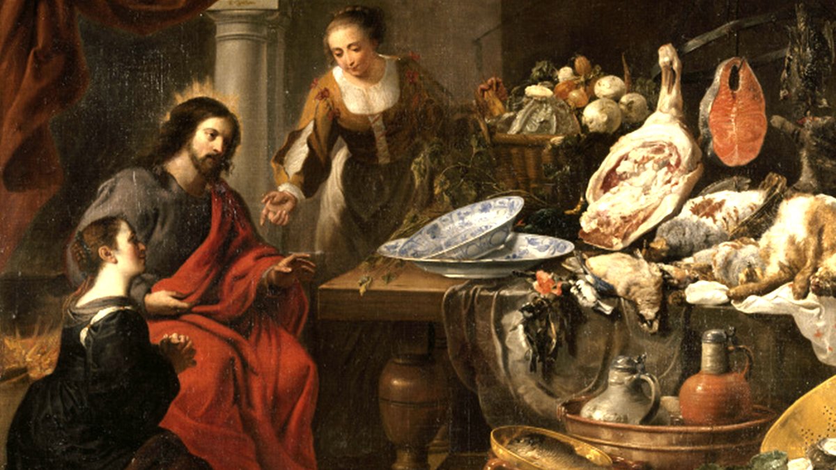 jesuitnews's tweet image. Alli Bobzien imagines today's Gospel scene, when Jesus visits the home of Martha and Mary, with a narrative from Martha's perspective. ow.ly/nW4l50WsjvG