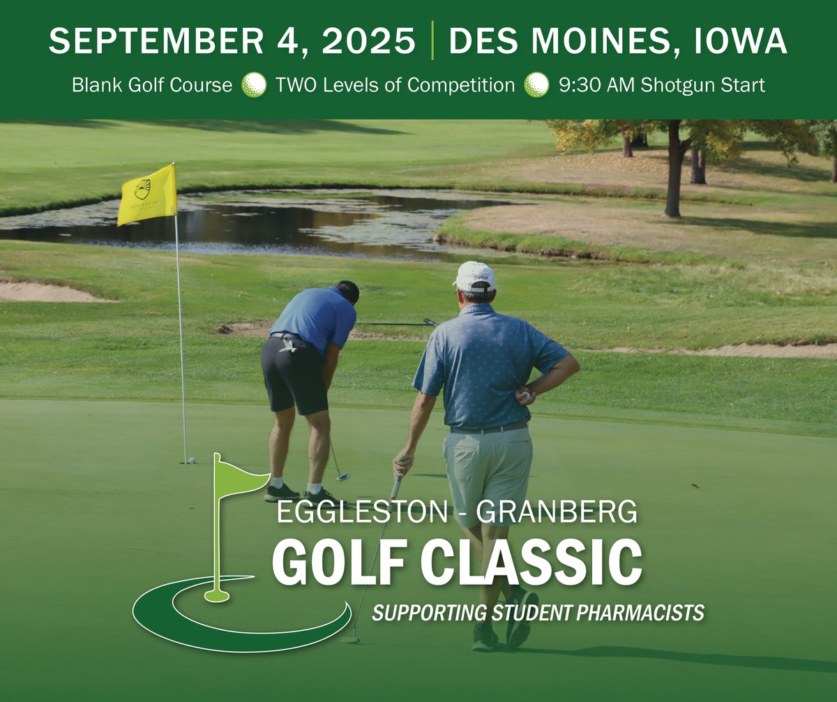 The Eggleston-Granberg Golf Classic is for ALL types of golfers. ⛳ TWO levels of competition offered:

Eggleston – For the competitive teams! 🤝 (Best Shot)

Granberg – For the casual golfers who need some extra help! 🧵 (String It Out)

Register: bit.ly/3HTL0lN #EGGC25