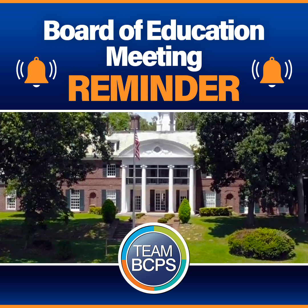 BaltCoPS's tweet image. REMINDER: Board of Education of Baltimore County to meet virtually on Tuesday, July 22, 2025.
➡ bcps.org/board_of_educa…