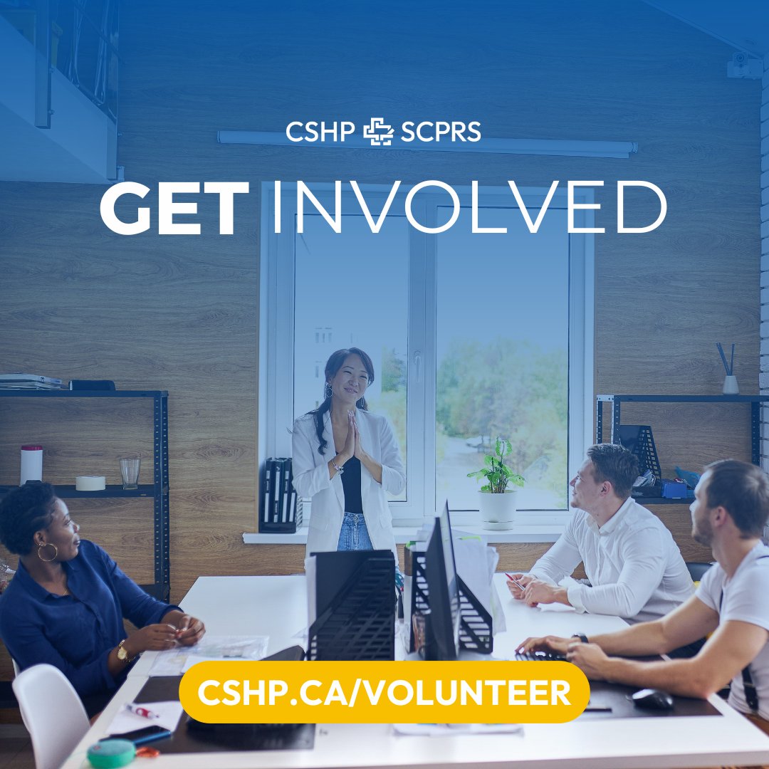 CSHP_SCPH's tweet image. Volunteering with CSHP means joining a community of pharmacy professionals who believe in advancing the profession. 
 
Get involved and make a difference ➡️ CSHP.ca/Volunteer