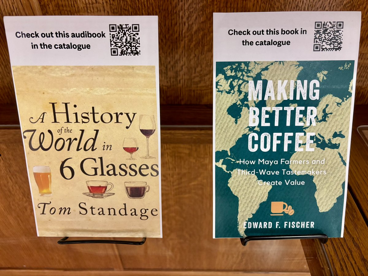 McGillLib's tweet image. 🌞July's Redpath Book Display explores coffee culture ☕ "Coffee is more than just a beverage, it’s a global ritual that connects people across cultures, borders, and generations." Learn more in a #newblogpost and browse + borrow! 📚 mcgill.ca/x/isA