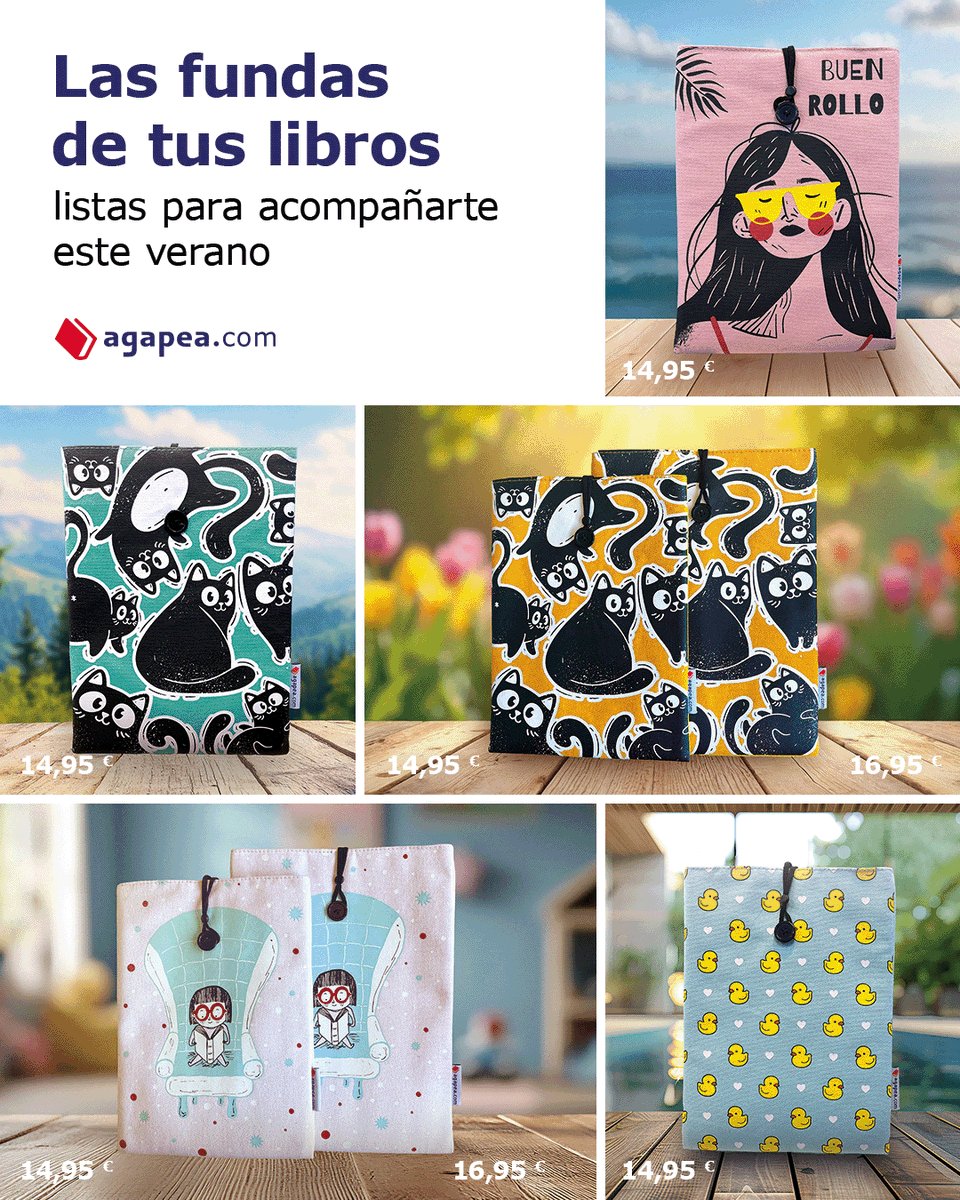 libreriaagapea's tweet image. 🌞📚 ¡Novedades fresquitas para tu verano lector!
Ya están aquí nuestras nuevas fundas para libros ☀️✨
¿Cuál te vas a llevar contigo este verano? Encuéntralas todas aquí: agapea.com/Las-mejores-fu…
#FundasParaLibros #BookAccessories #Bookstagram #VeranoLector #LecturaConEstilo