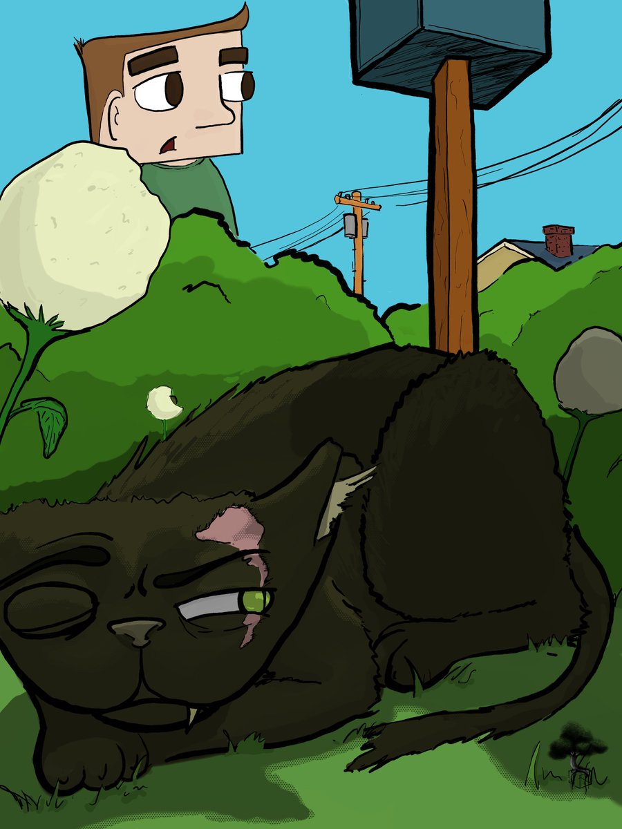 MagnoliaDemons's tweet image. In most neighborhoods you have to worry about getting bit by dogs.
Mikey is about to learn the hard way that the one thing you don't do is wake Bad Kitty from his nap.
#DemonsofMagnolia