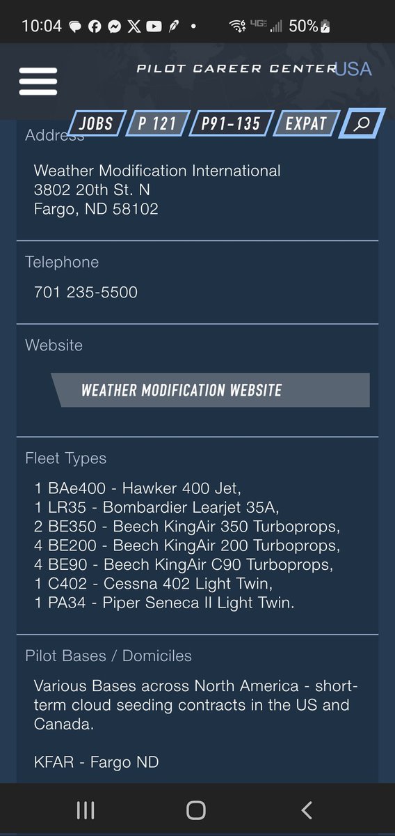 The EPA has just come out and stated there is no such thing as geoengineering but there is weather modification ! They are trying to deceive the masses but I think it's too late people have woke up ! pilotcareercenter.com/Air-Carrier-PC…