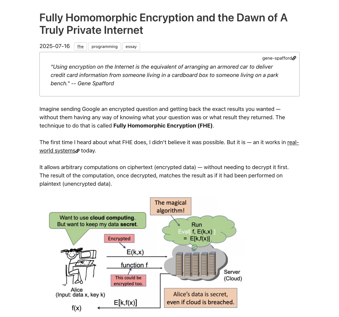 i feel like we’ve been saying this about FHE for 5 years now