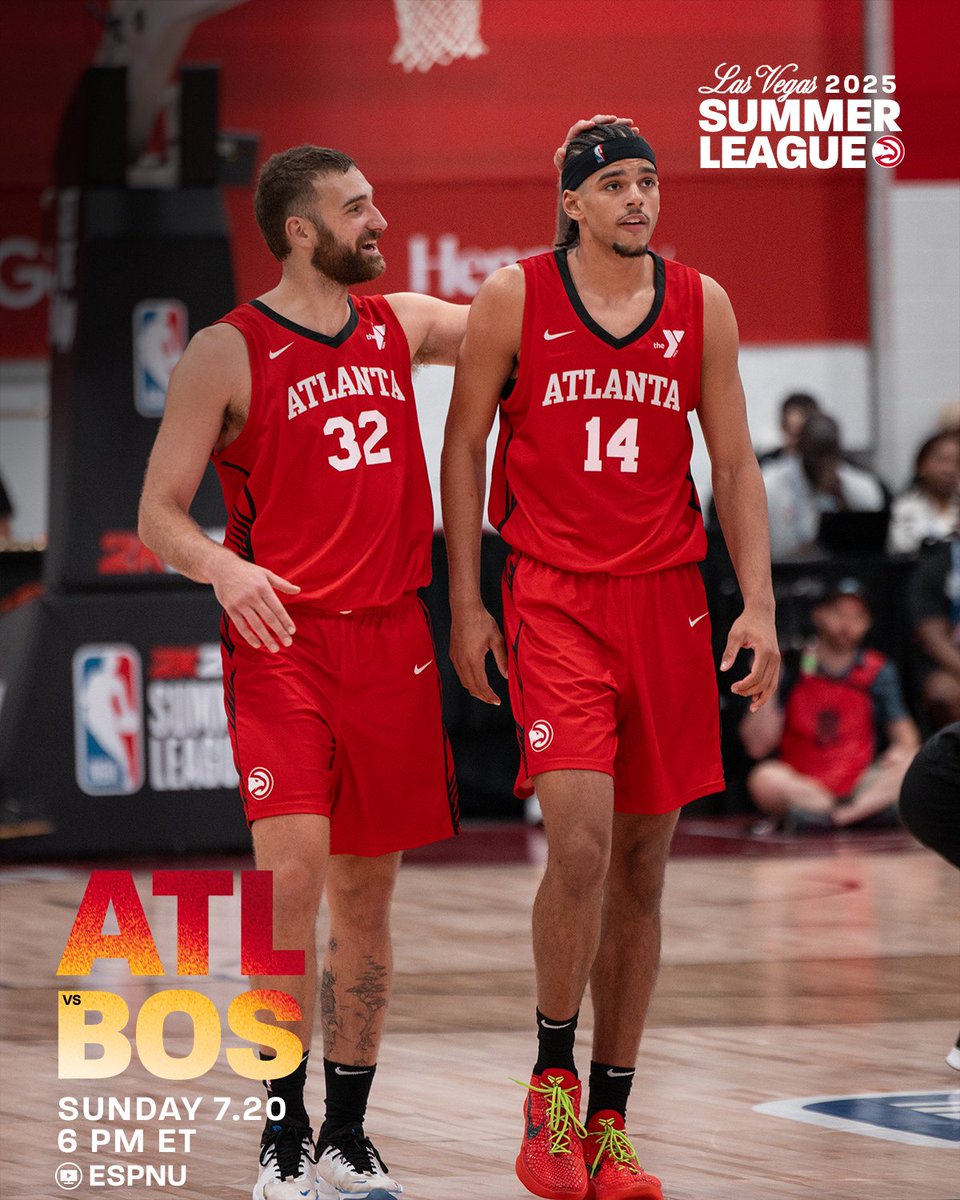 ATLHawks's tweet image. Summer League finale!
🆚 @celtics
⏰ 6 PM ET
📍 @ThomasAndMack
📺 @ESPNU