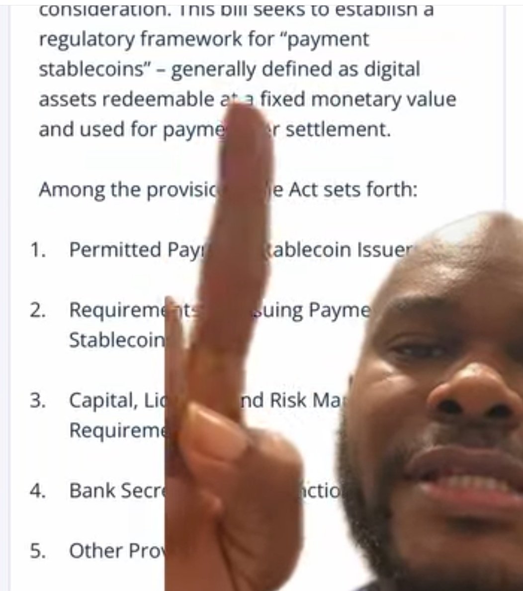 The United States has signed the Genius Act into law.
This has far reaching implications for everyone in the financial world 
If you were ignoring crypto before, don’t .
<a href="/GiveRep/">GiveRep</a> <a href="/ikadotxyz/">Ika「🦑」</a> <a href="/ATTNtoken/">Attention 👁️</a> <a href="/MirraTerminal/">Mirra</a>