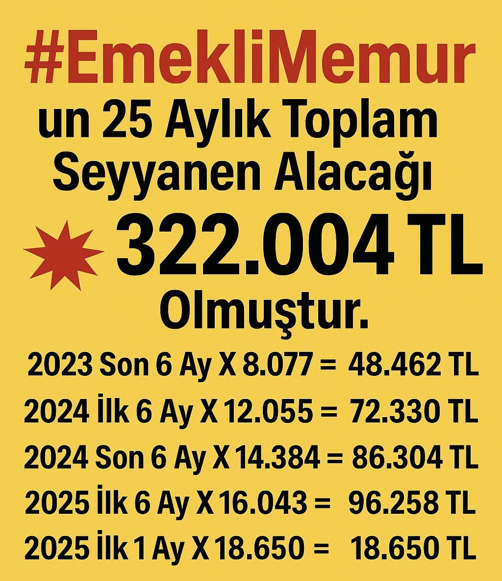 💛❤️ÖzLeM🅰️🅱️🅾️&İNTİBAK&SEYYANEN🍀 (@eytozlemm) on Twitter photo <a href="/dundar80479/">Ardıç 1963🐊🇹🇷</a> <a href="/hyukselll/">hüseyin</a> <a href="/Kahvecibrahim/">İbrahim Kahveci</a> <a href="/tezkanmehmet/">Mehmet Tezkan</a> <a href="/isakarakas/">İsa Karakaş/Başuzman&Başmüfettiş</a> <a href="/ozgurerdursun/">Özgür Erdursun</a> Göz göre göre #EmekliMemur un 25 AYLIK #SeyyanenZam ALACAĞINI yok sayıyorlar.
<a href="/Akparti/">AK Parti</a> <a href="/MHP_Bilgi/">MHP</a>
<a href="/dbdevletbahceli/">Devlet Bahçeli</a> <a href="/isikhanvedat/">Prof. Dr. Vedat Işıkhan</a> <a href="/dundar80479/">Ardıç 1963🐊🇹🇷</a> <a href="/hyukselll/">hüseyin</a> <a href="/Kahvecibrahim/">İbrahim Kahveci</a> <a href="/tezkanmehmet/">Mehmet Tezkan</a> <a href="/isakarakas/">İsa Karakaş/Başuzman&Başmüfettiş</a> <a href="/ozgurerdursun/">Özgür Erdursun</a> Göz göre göre #EmekliMemur un 25 AYLIK #SeyyanenZam ALACAĞINI yok sayıyorlar.
<a href="/Akparti/">AK Parti</a> <a href="/MHP_Bilgi/">MHP</a>
<a href="/dbdevletbahceli/">Devlet Bahçeli</a> <a href="/isikhanvedat/">Prof. Dr. Vedat Işıkhan</a>