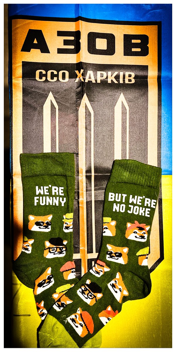LenaValentyna's tweet photo. You all thought I lived a humdrum life boosting fundraisers and donating to Ukraine's fight for freedom.
But I had a much more exciting secret!
As part of the #NAFOSOCK brigade I've accompanied elite troops into the cauldrons of hell.
#Sockit #SockFellarina https://t.co/ieXIGSVbvQ