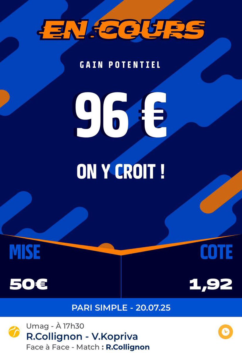 TONTONSEB10's tweet image. 🧨 MONTANTE x10 DE TONTON 🚀
 
P1• MISE : 50€⇨96€

❤️xRT♻️ T.A.S de 2x25€ paysaf PARMIS LES GENS QUI PARTAGE si on la valide ! 

Ps: il faut être abonnée à ma page ! Pour le T.A.S

#TeamParieur