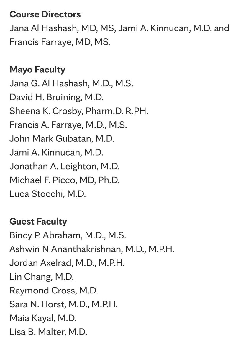 Jami Kinnucan, MD, FACG, AGAF, FCCF (@ibdgijami) on Twitter photo Are you a trainee, nurse, NPPA + care for #IBD pts?
Join us for the 2nd Annual <a href="/MayoClinicFLGIH/">Mayo Clinic Florida Gastroenterology & Hepatology</a> Updates in #IBD in Jax or virtual Nov 7-8
Scholarships available sponsored by <a href="/GIDigitalHealth/">Gastro Digital Health</a> apply rebrand.ly/yd923e4
Register rb.gy/qdk799
<a href="/CrohnsColitisFn/">Crohn's & Colitis Foundation</a> Are you a trainee, nurse, NPPA + care for #IBD pts?
Join us for the 2nd Annual <a href="/MayoClinicFLGIH/">Mayo Clinic Florida Gastroenterology & Hepatology</a> Updates in #IBD in Jax or virtual Nov 7-8
Scholarships available sponsored by <a href="/GIDigitalHealth/">Gastro Digital Health</a> apply rebrand.ly/yd923e4
Register rb.gy/qdk799
<a href="/CrohnsColitisFn/">Crohn's & Colitis Foundation</a>