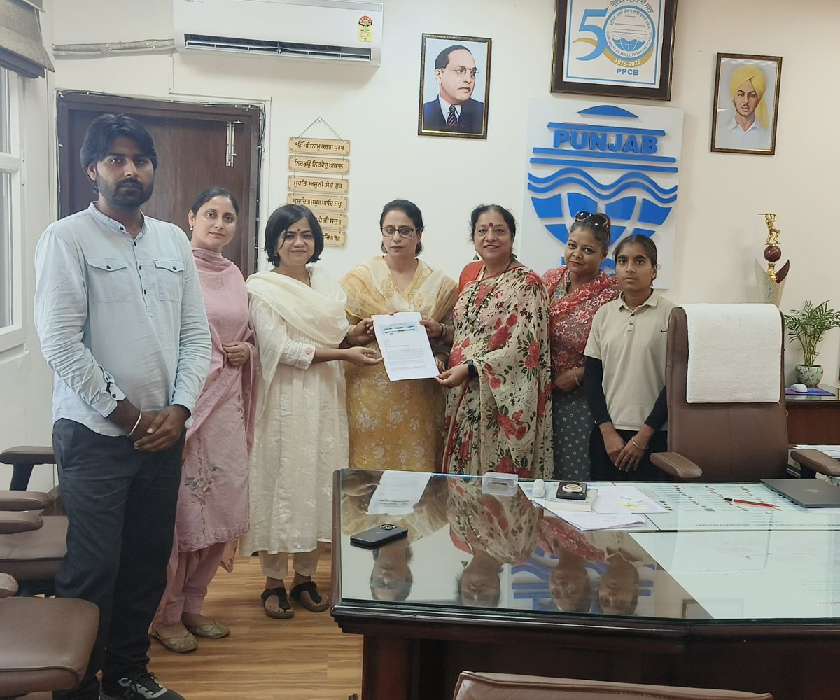 Yesterday we gave our representation and suggestions to <a href="/Reena_Guptaa/">Reena Gupta</a> ji Chairperson <a href="/ppcbgovt/">Punjab Pollution Control Board - PPCB</a> . Hoping Government will listen to our suggestions.  Let's all do it for Guru Di Nagari and Honour the vision of Guru Ram Dass ji.... <a href="/chalo_amritsar/">Chalo Amritsar</a> . <a href="/CMOPbIndia/">CMOPb</a> <a href="/BhagwantMann/">Bhagwant Mann</a>