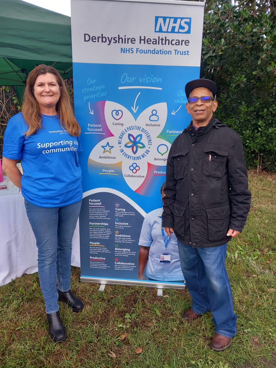 derbyshcft's tweet image. Thank you to George Mighty from Derby West Indian Community Association who has come to visit our information stall this afternoon 💛