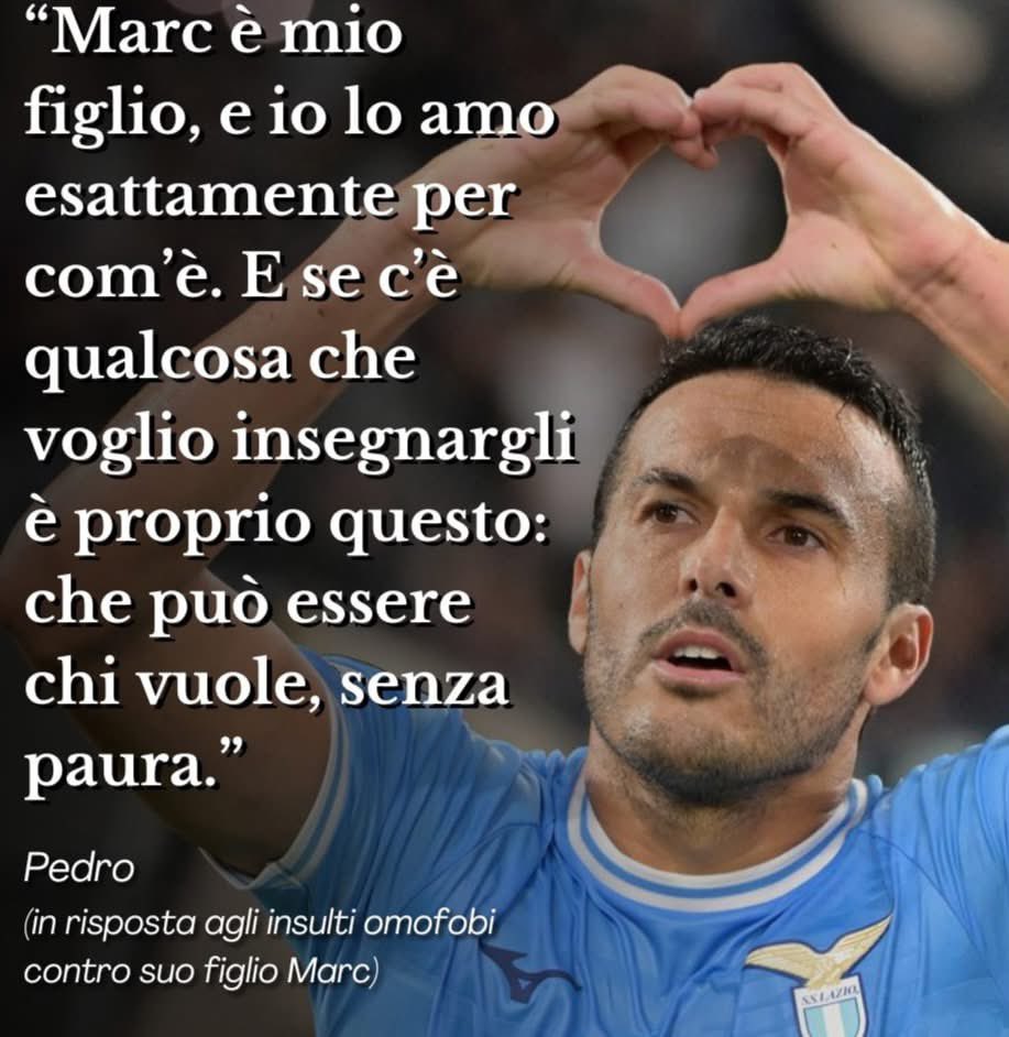 Campione assoluto sul campo ma soprattutto nella vita.

Orgoglioso di averti nella <a href="/OfficialSSLazio/">S.S.Lazio</a> 

#Pedro