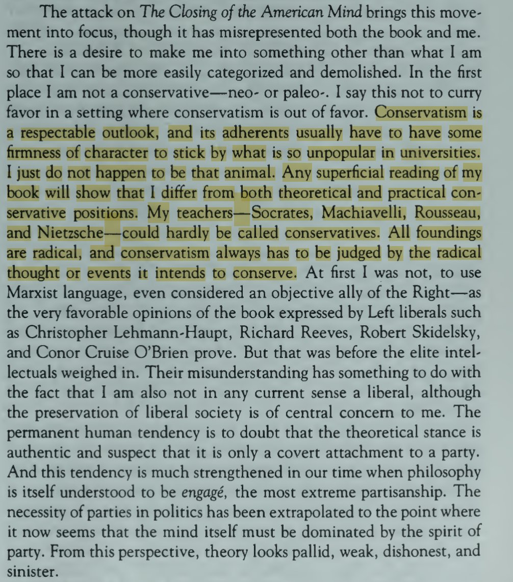 AllanBloomNotes's tweet photo. @TheSimonEvans @Athens_Stranger Yep, Bloom was certainly no conservative. He simply wanted to sit with friends in a Epicurean garden discussing beautiful and useless things. This was somewhat difficult when armed students took over Cornell University in 68'. https://t.co/jnbXUmRQnL