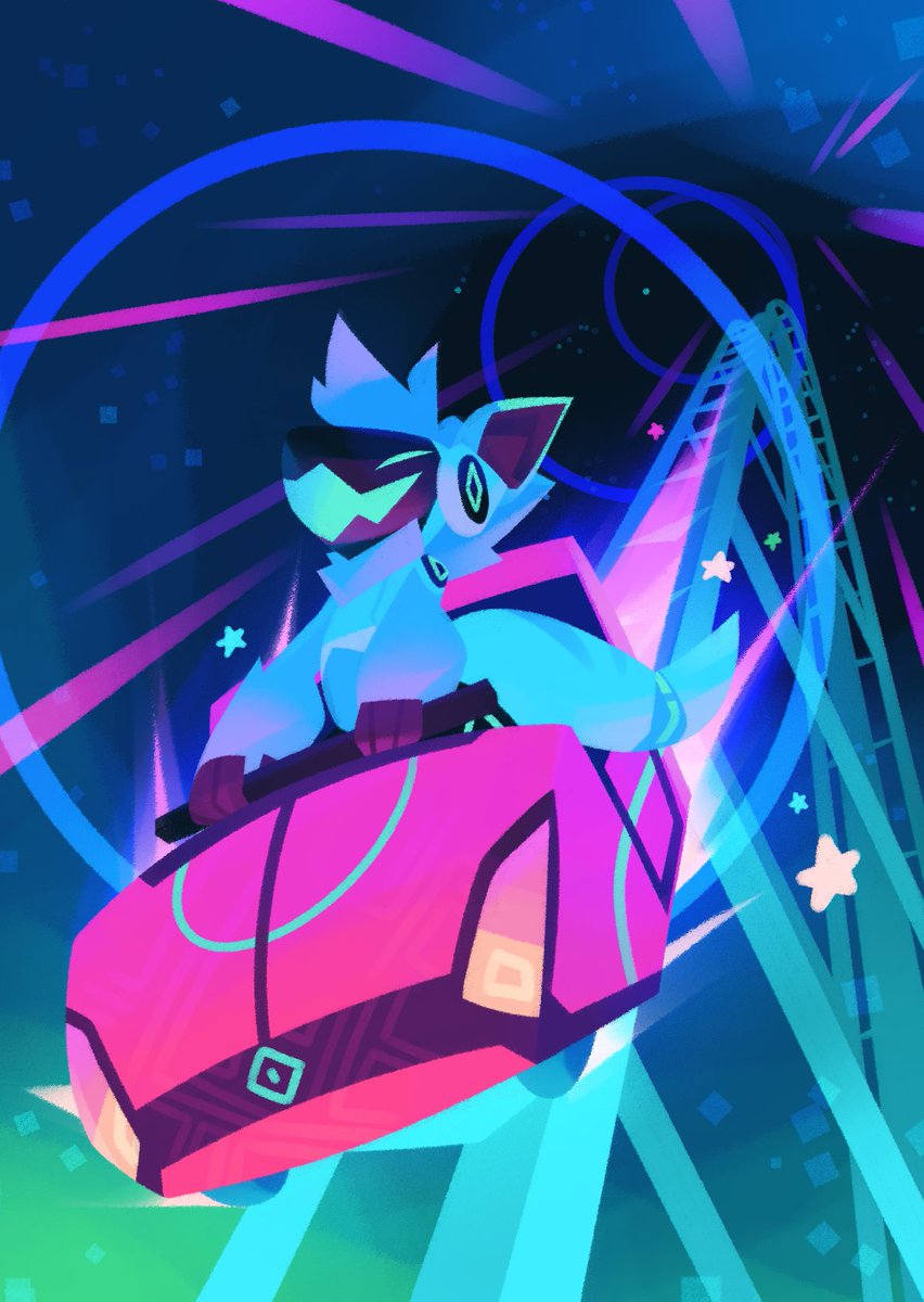Ready for the ride ! 

🖼: <a href="/Cardbordtoaster/">JG Houston // read DESSERT PLANET on webtoon!</a>