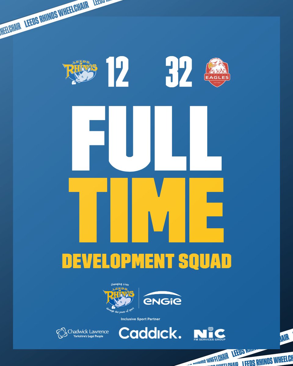 A fantastic afternoon for our Wheelchair sides as we win 2 of 3 matches here in Sheffield 🦏

Outstanding performances all around with lots to take from each game and lots to build on 🙌

Great work everyone 💙💛