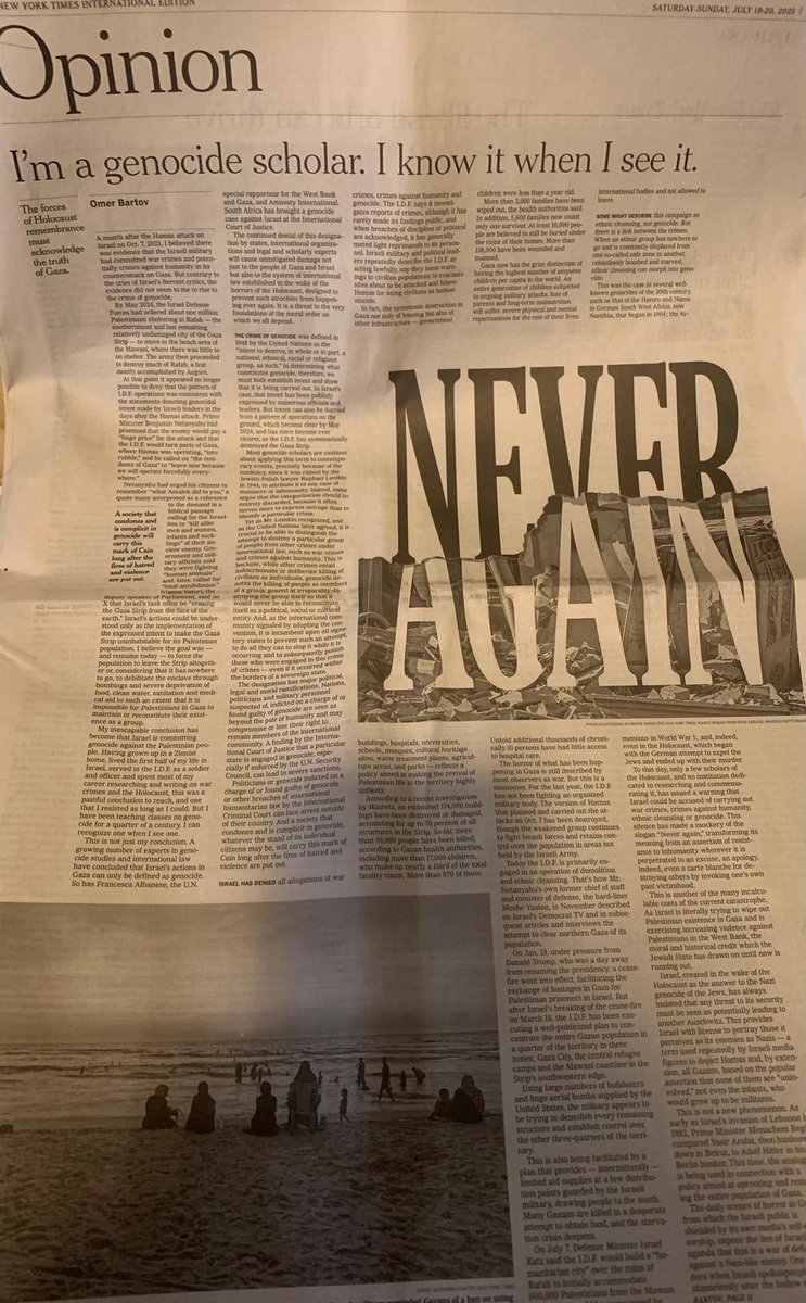 JAGERFILE's tweet image. This takes the “as-a-Jew” moniker to its logical nadir. Yes, Bartov is disingenuous, yet he & the @nytimes editors are exploiting decades-long mis-teaching, universalization, and pedestrianization of the Shoah. Gaza is hellish, but it ain't no Holocaust. #GazaGenocide #Israel…