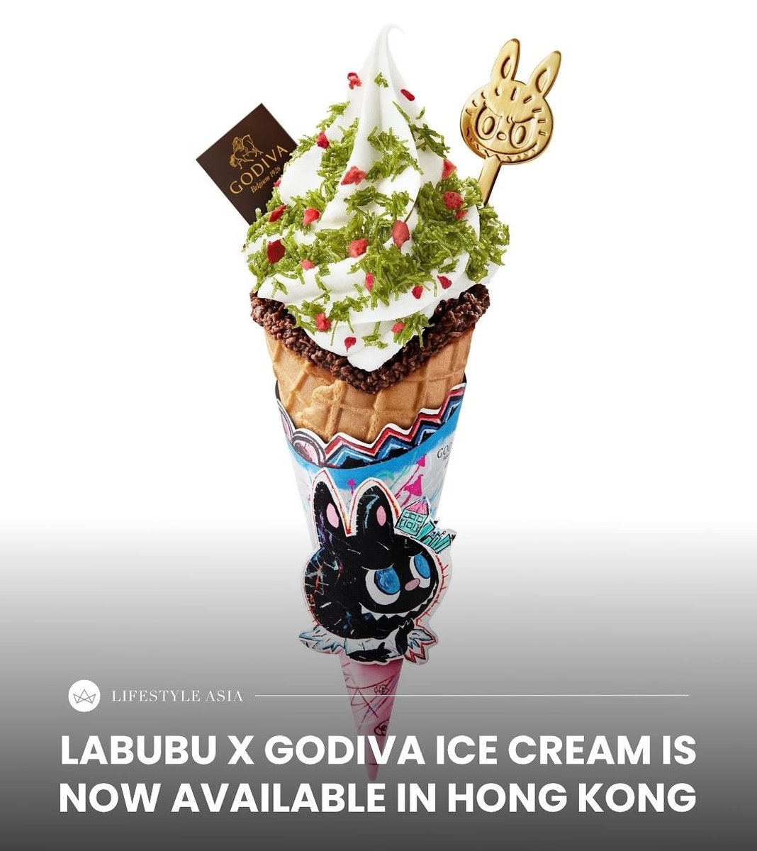 neoconditional's tweet photo. the labubu Dubai chocolate Godiva chocolate ice cream with the 24k gold labubu yall what the fuck #matcha #howisthisreal #labubu https://t.co/FKVaTMoFEH