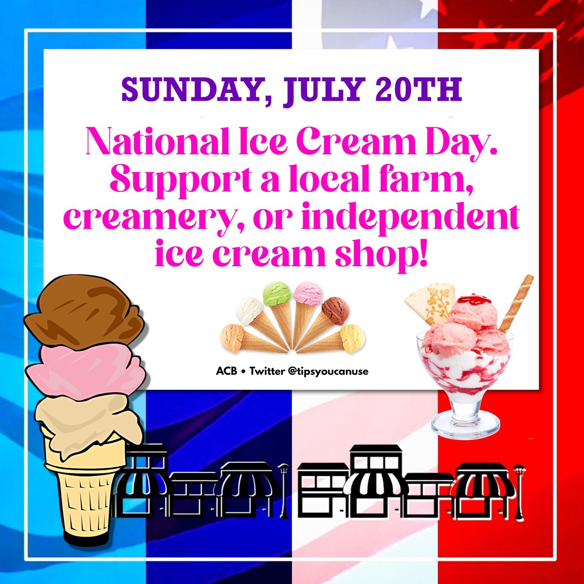 tipsyoucanuse's tweet image. Your dollars DO MORE when spent at an independent. Celebrate and enjoy! #nationalicecreamday #spendlocal #supportsmallbusiness