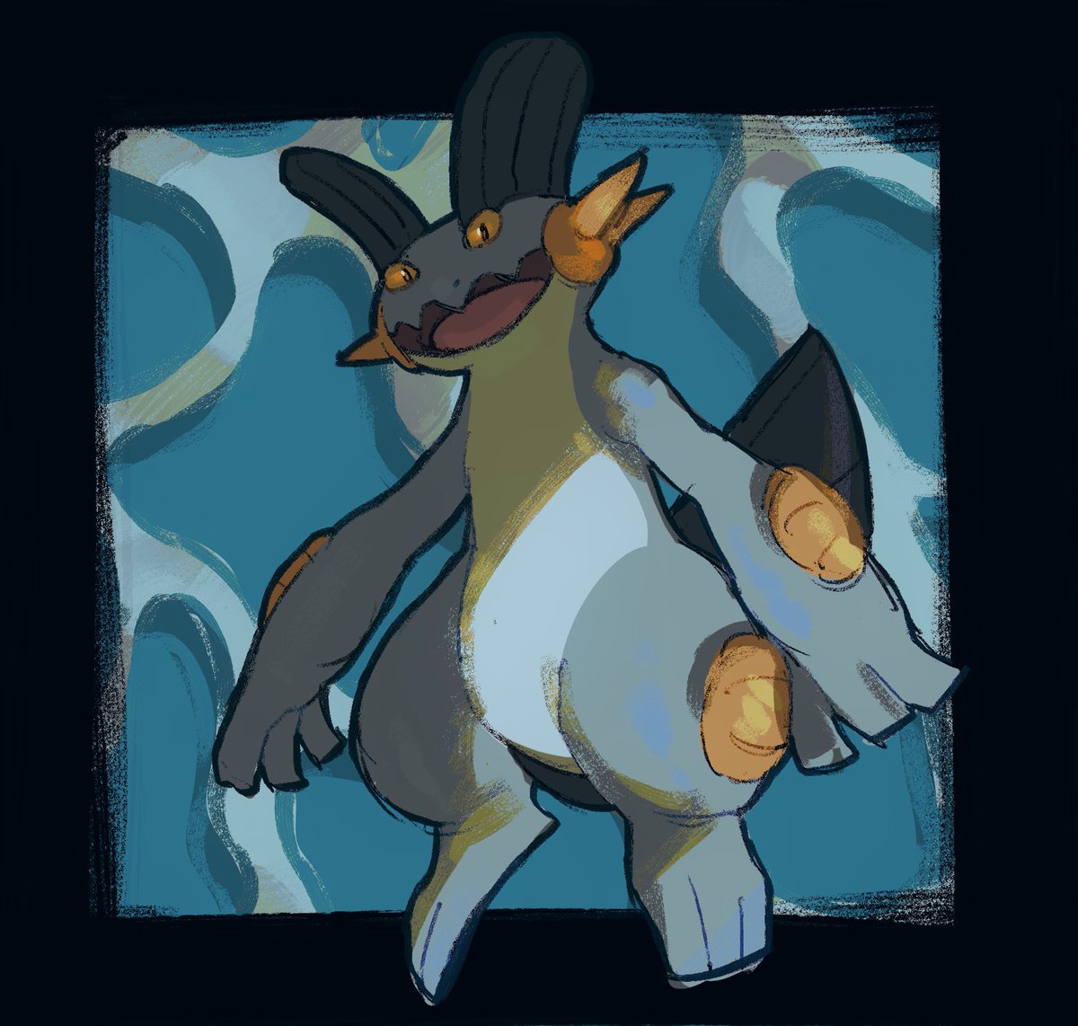 hoenn_0260's tweet image. #pokemonfanart 
#ポケモンイラスト 
ラグラージ