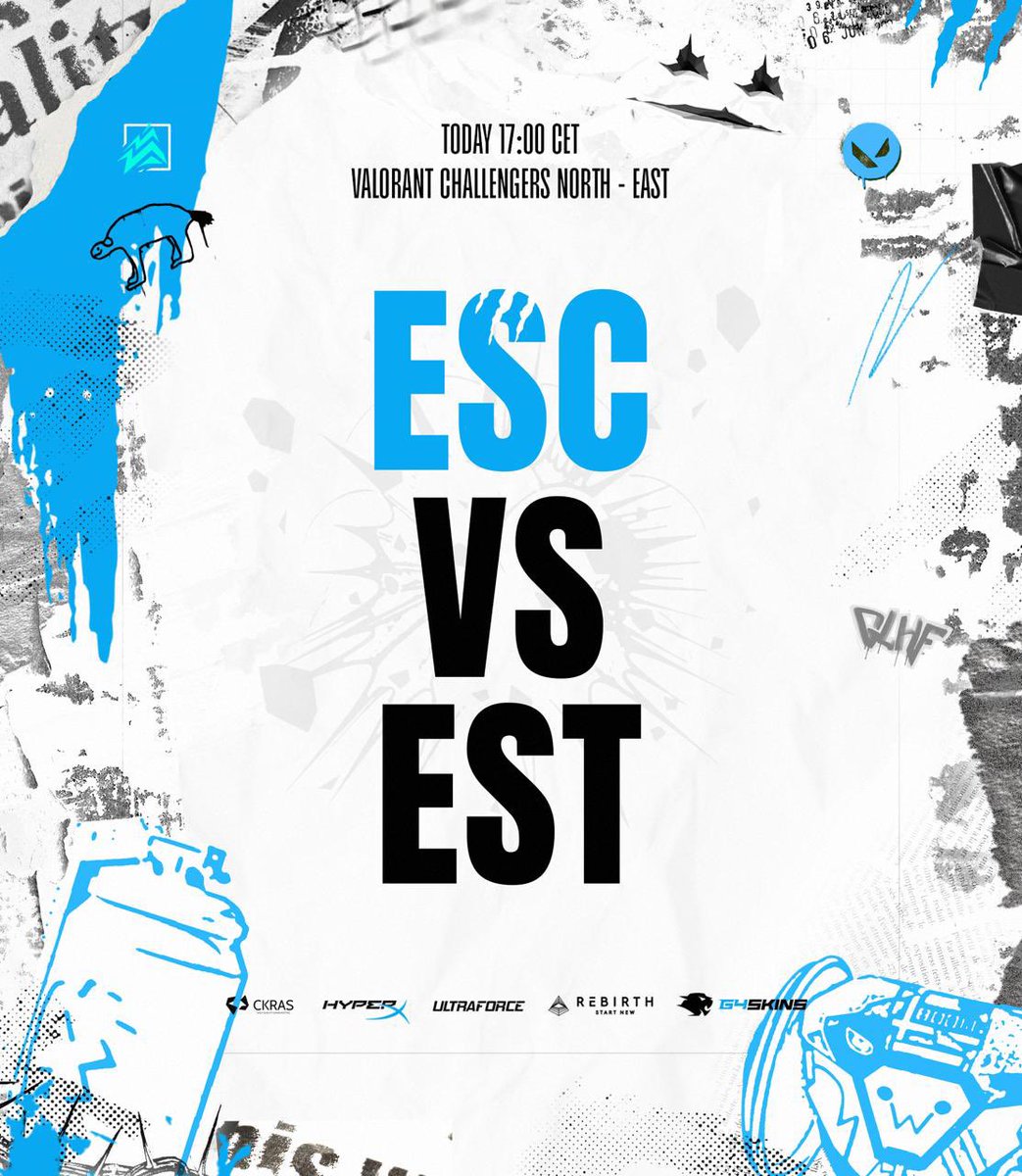 escvalorant's tweet image. MATCH DAY 🆚 EASTIES
⏰ 17:00 CET
📺 Ttv/enrikval
➡️ @yasiekVAL
➡️ @ReQzvl
➡️ @d3murrr
➡️ @BALLIvl
➡️ @sunfl0wervl
#FEARTHEBEAST