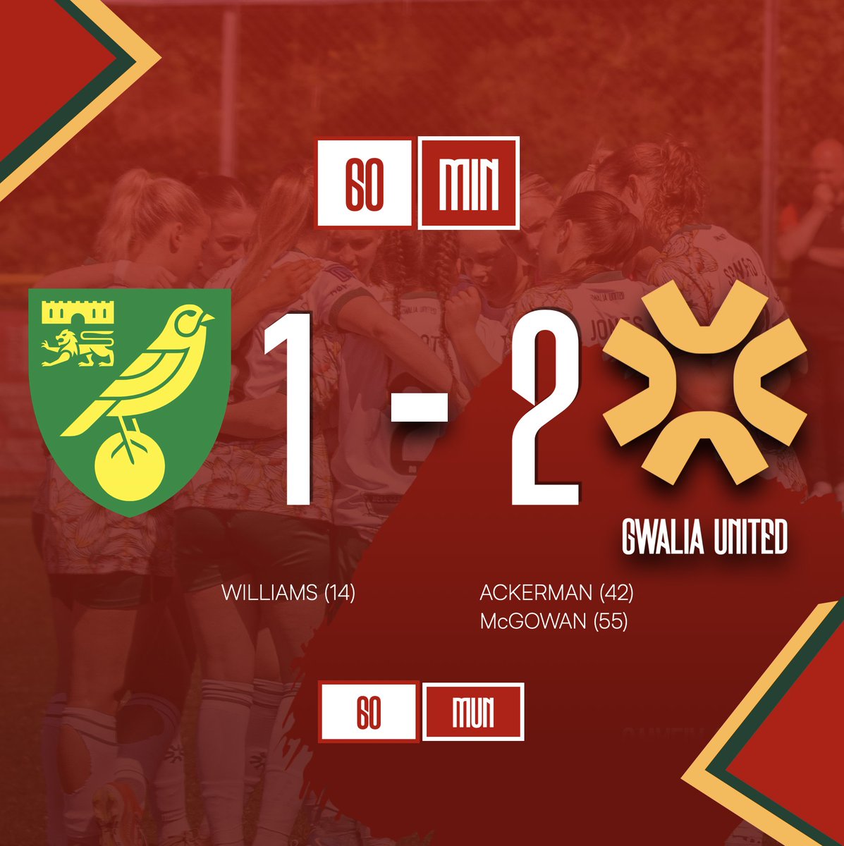 With 30min to go Gwalia are in front in what has woken up to be an end-to-end pulsating encounter