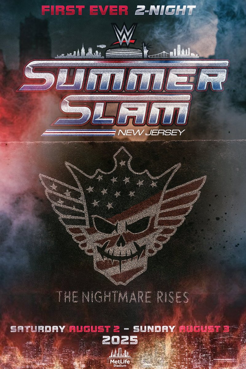 JDHoop702's tweet image. The NIGHTMARE RISES at #SummerSlam at
@MetLifeStadium in New Jersey on Sat. Aug 2nd and Sun. Aug 3rd. #nightmarefamily #codyrhodes #WWE