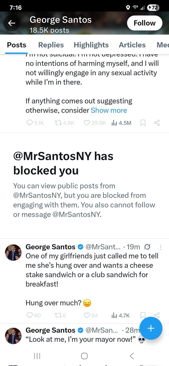 EddieinSanDiego's tweet image. Was it something I said ?
Another successful DRAG a MAGA .
#Sundayvibes #SundayMorning
#MAGA #AmericaFirst #NewYork
#Republicans #GOP #Democrats
#America
#TrumpPedoFiles #EpsteinTrumpCoverUp