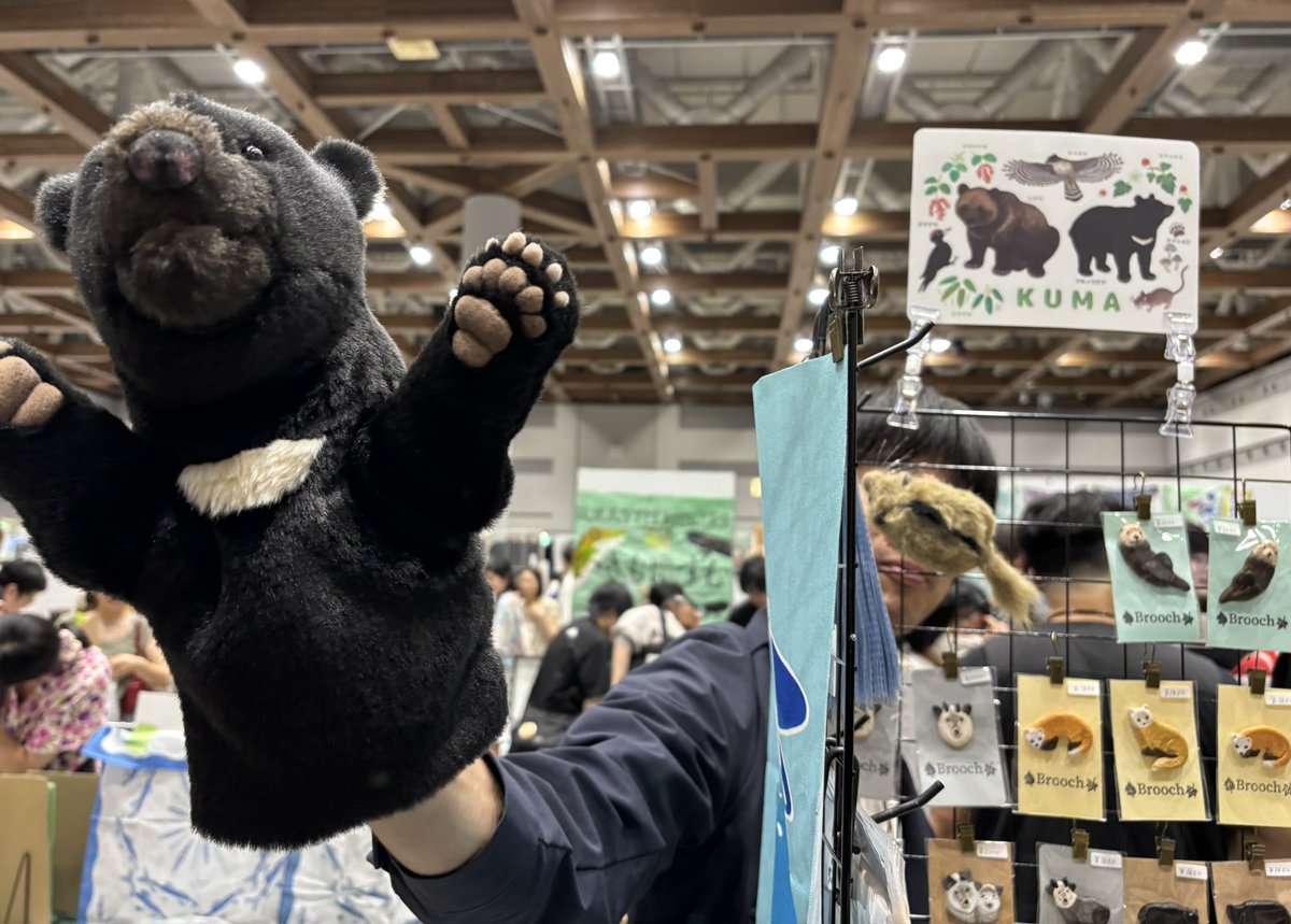 bd85g3's tweet image. ちなきのこ先生のブースではこちらを購入☺️
手ぬぐいはうみきつね🦊🐠
パペットかわいい🐻
#博物ふぇすてぃばる収穫祭