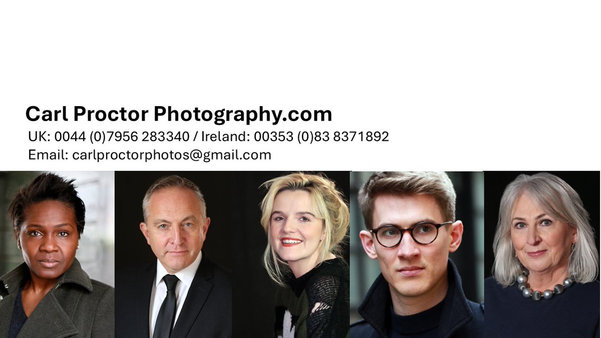 Headshot sessions in Central London WC1. August 9th-11th. For more information or to book, please email carlproctorphotos@gmail.com or call 07956 283340. carlproctorphotography.com
See link to casting director advice on actors’ headshots.
carlproctorphotography.com/actors-headsho…
