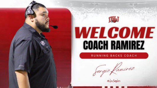 Welcome <a href="/coachrmz2/">Coach Ramirez</a> to The Hill! 

Coach Ramirez will serve as our Running Backs Coach at DHJ. Coach has served the Diamond Hill-Jarvis community for 6 years and we are excited for him to return this season! 

#GoEagles🦅