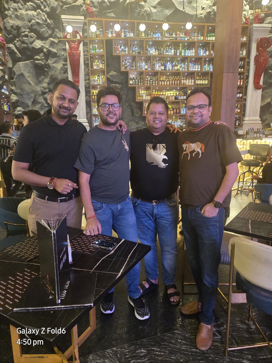 tio2dioxide's tweet image. It's a old saying that - older the wine more sedative it becomes...
Only 22 years of young friendship...but bonding is same of class 11... 😉
3 musketeers with a Brigadier (Me)
lol - 😆 😂