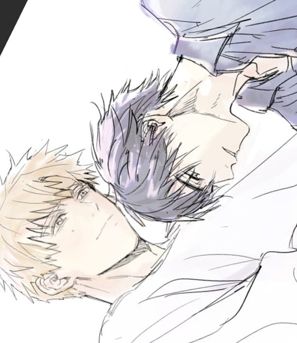 aaa_drawing's tweet image. よだつか本の表紙のラフ